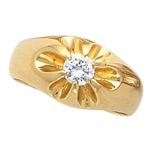 Men's Belcher Solitaire Ring Mounting