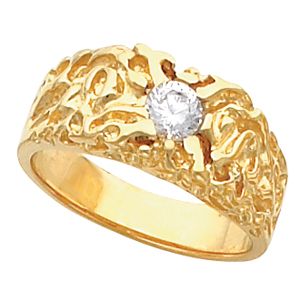 Men's Nugget Solitaire Ring Mounting