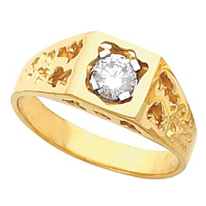 Men's Solitaire Nugget Ring Mounting