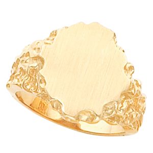 Men's  Nugget Signet Ring