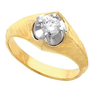 Men's Belcher Solitaire Ring Mounting