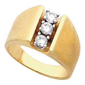 Men's 3 Stone Ring Mounting