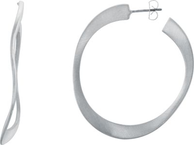 Wave-Style Hoop Earrings