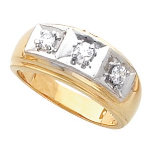 Men's 3 Stone Ring Mounting
