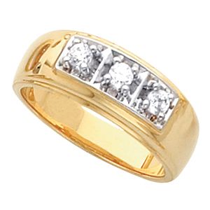 Men's 3 Stone Ring Mounting