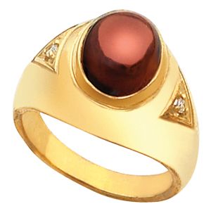 Men's Ring Mounting for Oval Center