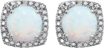 Halo-Style Button Earrings