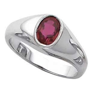 Men's Ring Mounting for Oval Center
