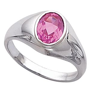 Men's Ring Mounting for Oval Center