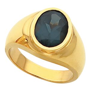 Men's Ring Mounting for Oval Center