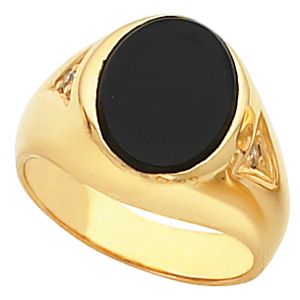 Men's Ring Mounting for Oval Center