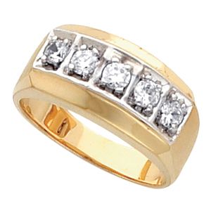Men's 5 Stone  Ring Mountings