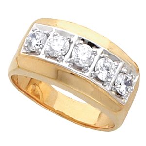 Men's 5 Stone  Ring Mountings