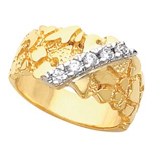 5- Stone Men's Nugget Ring Mounting
