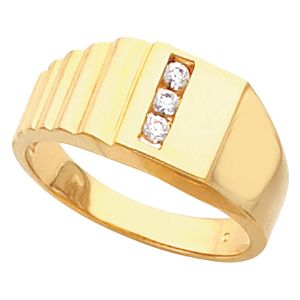 Men's 3 Stone Ring Mounting