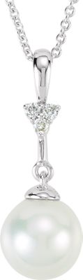 Pearl and Diamond Necklace