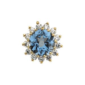 Multi-Stone Round Center Cluster Top
