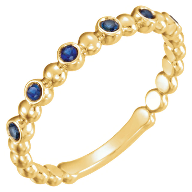 14kt Yellow Stackable Ring Mounting 