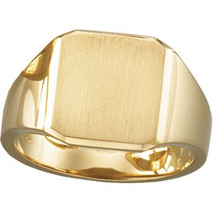 Men's Solid Signet Ring