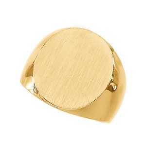 Men's Solid Signet Ring