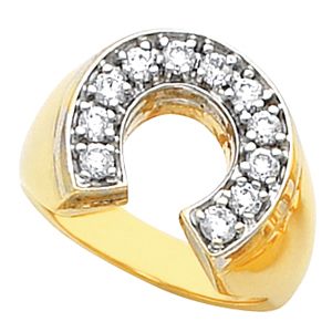 Men's Horseshoe Ring Mounting