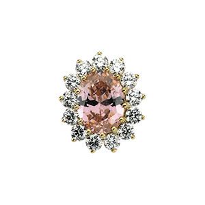 Multi-Stone Oval Center Cluster Top