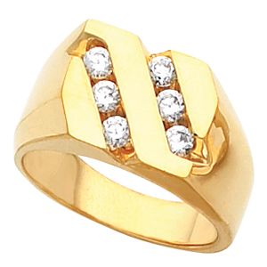 6-Stone Men's Ring Mounting