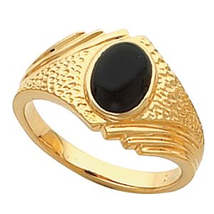Men's Ring Mounting for Oval Center