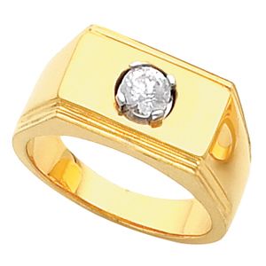 Men's Solitaire Ring Mounting