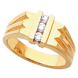 Men's 3 Stone Ring Mounting