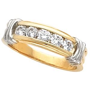 7mm Ladies or Gents Wedding Band Mounting