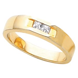 Men's Ring Mounting for Square/Princess Center