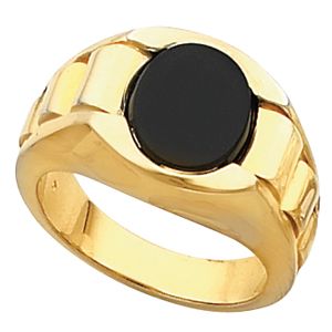 Men's Ring Mounting for Oval Center