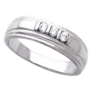 Men's 3 Stone Ring Mounting