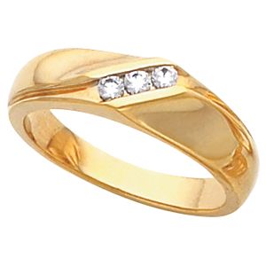 Men's 3 Stone Ring Mounting