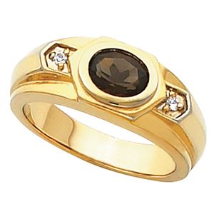 Men's Ring Mounting for Oval Center