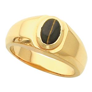 Men's Ring Mounting for Oval Center