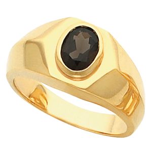 Men's Ring Mounting for Oval Center