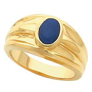 Men's Ring Mounting for Oval Center