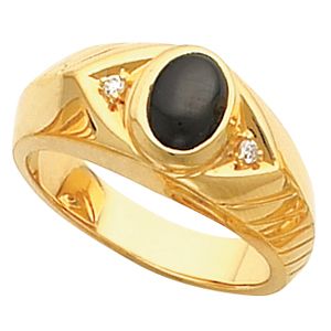 Men's Ring Mounting for Oval Center