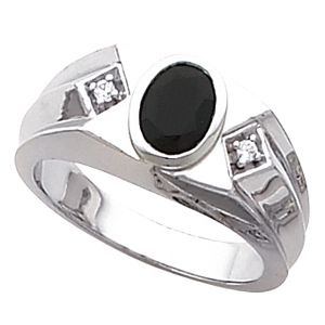 Men's Ring Mounting for Oval Center