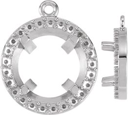 Round Halo Dangle