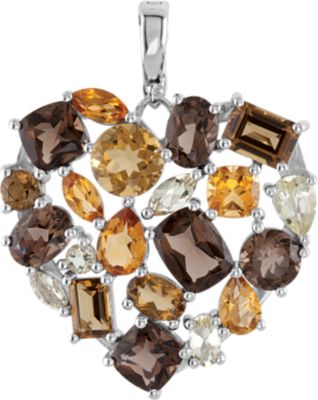 Genuine Multiple Gemstone Pendant Enhancer