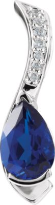 Pendant Mounting for Pear Shape Center