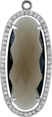Halo-Style Dangle for Oval Shape