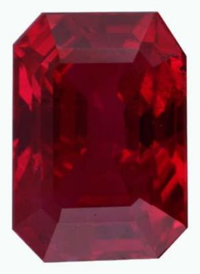 Emerald/Octagon Genuine Ruby (Black Box)