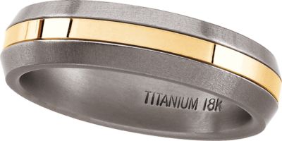 6mm Titanium & 18KY Comfort-Fit Band
