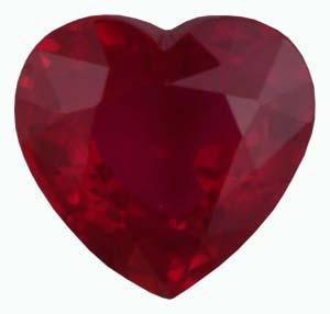 Heart Genuine Ruby (Black Box)