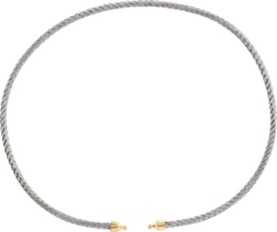 Stainless & 18kt Yellow Cascade Chain With Key Ends