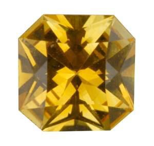 Modified Square Genuine Yellow Sapphire (Black Box)